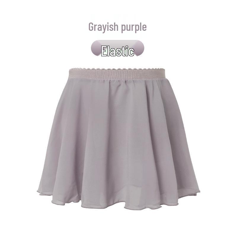 Mädchen Chiffon Elastischer Tanzrock – Leichte Übungskleidung