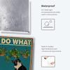 Fmcmly I Do What I Want Funny Black Cat Decor Tin Signs Cute Cat Personalized Metal Poster Wall Art Decor Sign for Home Bathroom Garden Restroom