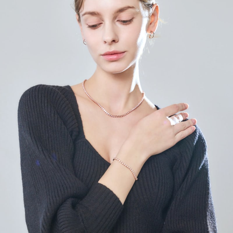 ELLE Schmuck Klassisches Tennisarmband ELBRBB085