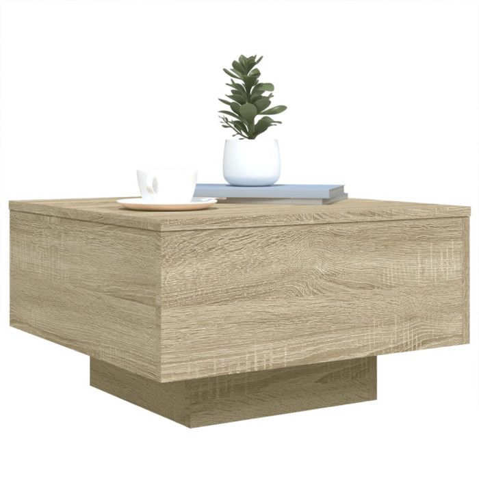 VidaXL Table basse chêne sonoma 55x55x31 cm bois d'ingénierie 836569