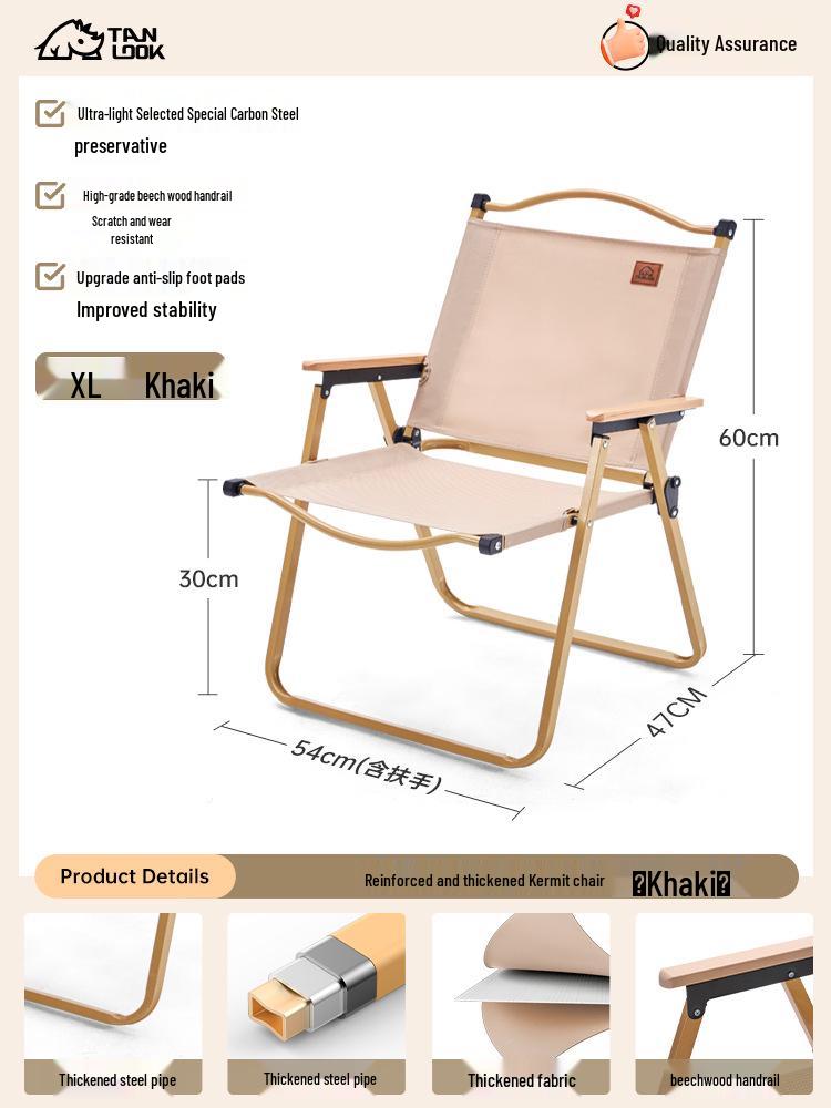 Portable Outdoor Folding Chair for Camping, Fishing, and Picnics