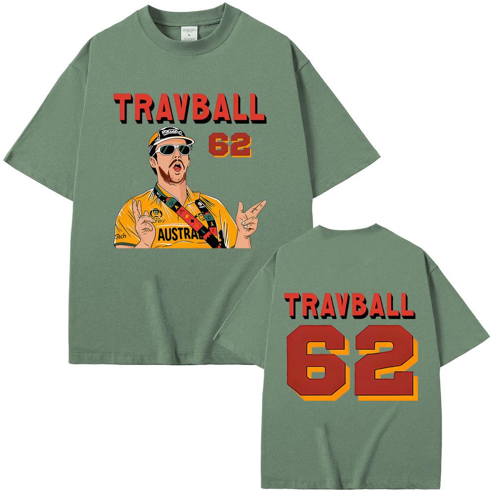 Travis Head TravBall 62 Merch Tshirt Men Women Fashion Casual Oversized Short Sleeve T Shirts Male Vintage 100 Cotton Tshirts