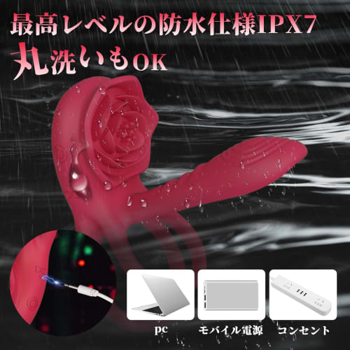 AiFox Penis Ring, Cock Ring, Electric Vibrator, Glans Torture, 9 Types of Vibration Modes, G-Spot Torture, Clitoris, Nipple, Penis Stimulation, Waterp