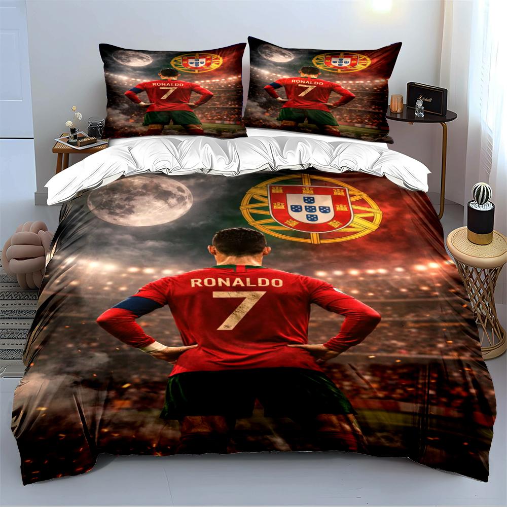 Soccer Star Bedding Set Bedding Duvet Cover Set Duvet Cover Pillowcases Home Decor (1 * Duvet Cover 2 * Pillowcases, Without Duvet Insert)