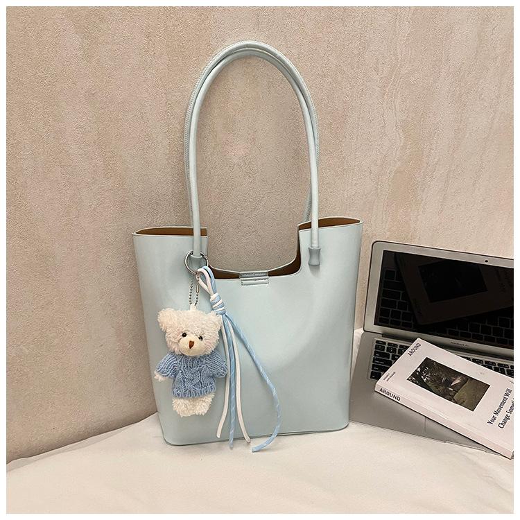 New High-End Underarm Mother And Child Bag Women'S Popular Fashion Simple Shoulder Bag Large-Capacity Commuter Tote Bag