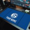 Fc Schalke Custom Name Large Size Mouse Pad Large Gaming Table Cushion Non-slip Laptop Tablet Big Mousepad XXL Mat Mini PC Playmat With Lock Edge