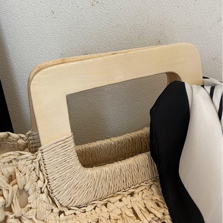 Straw Bags For Women Summer Casual Woven Crossbody Shoulder Travel Handbag Beach Bag Female Rattan Handbags Bag Women