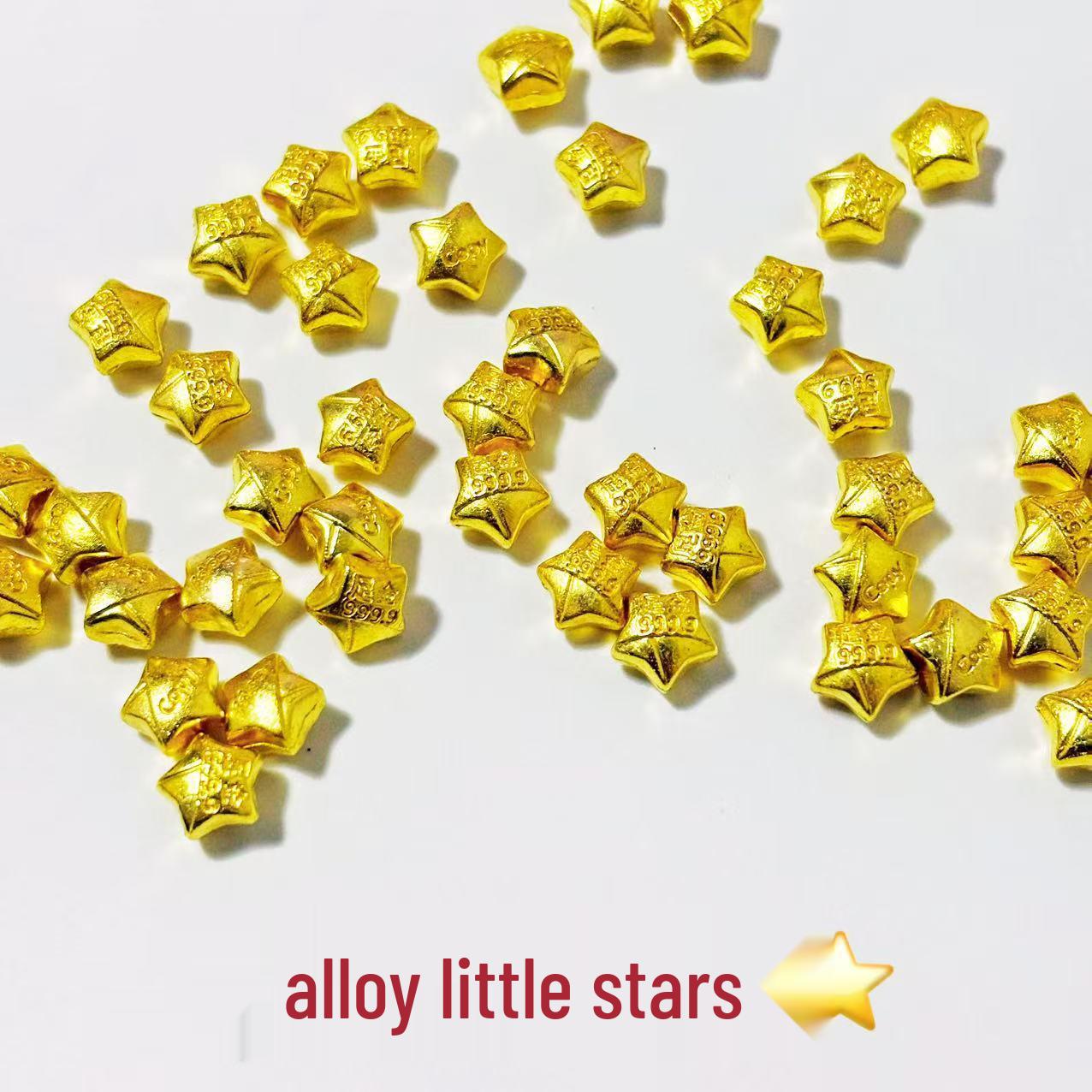 Alloy Little Star DIY Jewelry Accessories: Lucky Star Treasure Pot Photo Frame and Decorative Painting Ornaments.