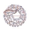 Elegant Retro Crystal Brooch: Versatile European & American Design for Women's Suits