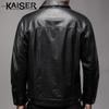 Kaiser Men's Genuine Cowhide Turn-Down Collar Leather Jacket KS83501