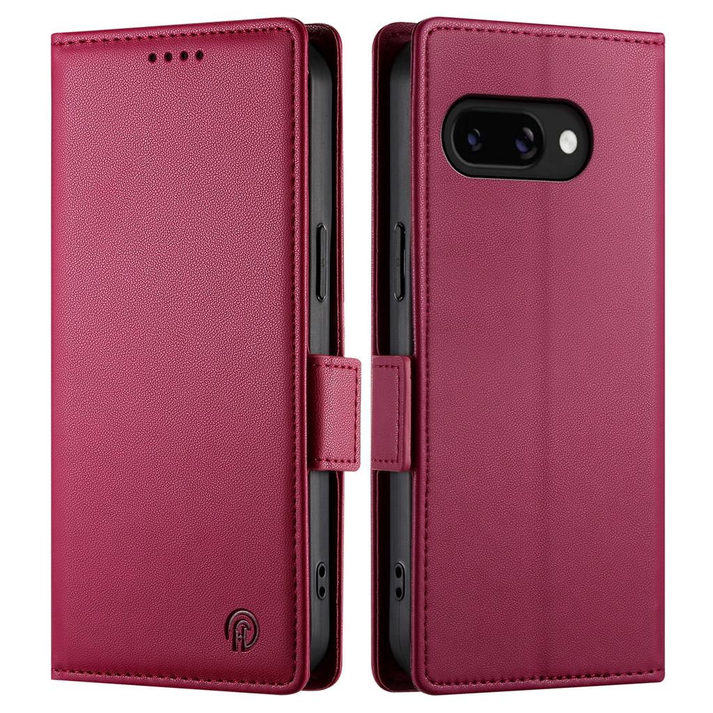 DF-010 For Google Pixel 9a Stand Case PU Leather Wallet Phone Cover