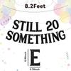 Still 20 Something Banner - Not 30 Yet Banner, Happy Golden Birthday Party Decor, Funny 21st 22th 23th 24th 25th 26th 27th 28th 29th Birthday Party