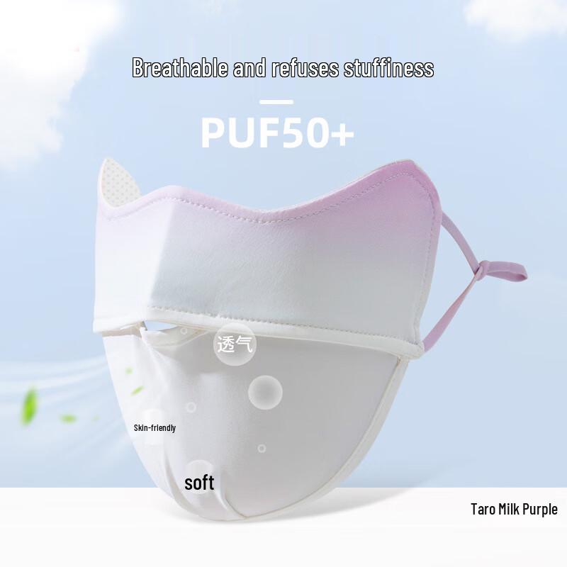 Women s Summer Gradient Ice Silk Sun Protection Full-Face Mask