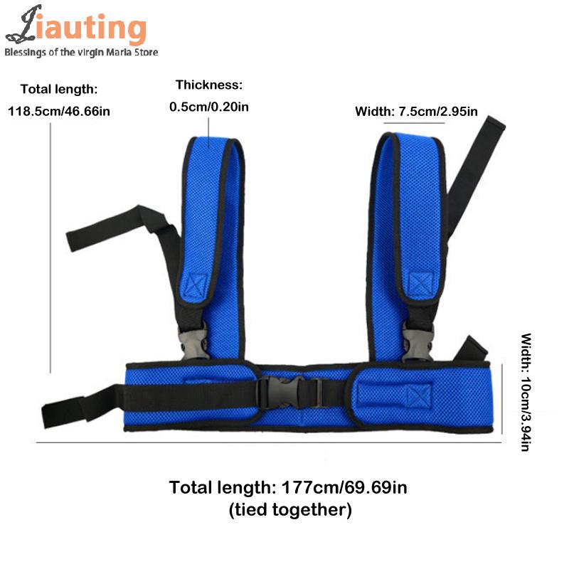 Cintura di sicurezza per la prevenzione delle cadute in sedia a rotelle, cinghie di fissaggio per le spalle, fascia per l'allattamento per pazienti anziani, imbracatura, gilet di supporto