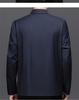 2026 Spring/Autumn Men's Business Casual Wool Lapel Jacket for Middle-aged & Elderly