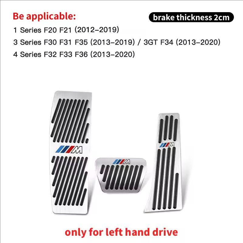 Accelerator Braking Foot Rest Pedal Cover For Car Bmw 3 5 6 7 Series X1 X2 X3 X4 X5 X6 F30 F10 E60G30 Automotive Interiors/Decal hkvr74