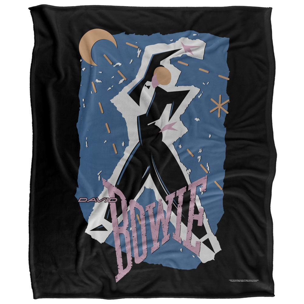 David Bowie Silky Guitar Gradient Supersoft Blanket