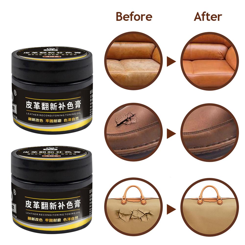 50ML Car Care Liquid Leather Repair Kit Auto Complementary Color Paste Car Seat Sofa Scratch Cracks Paint Care 12 Colors