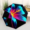 1pc Floral Bloom Automatic Open/Close Umbrella, Portable Folding Umbrella for Travel, Themed Events, It is suitable as a gift for various festivals, O