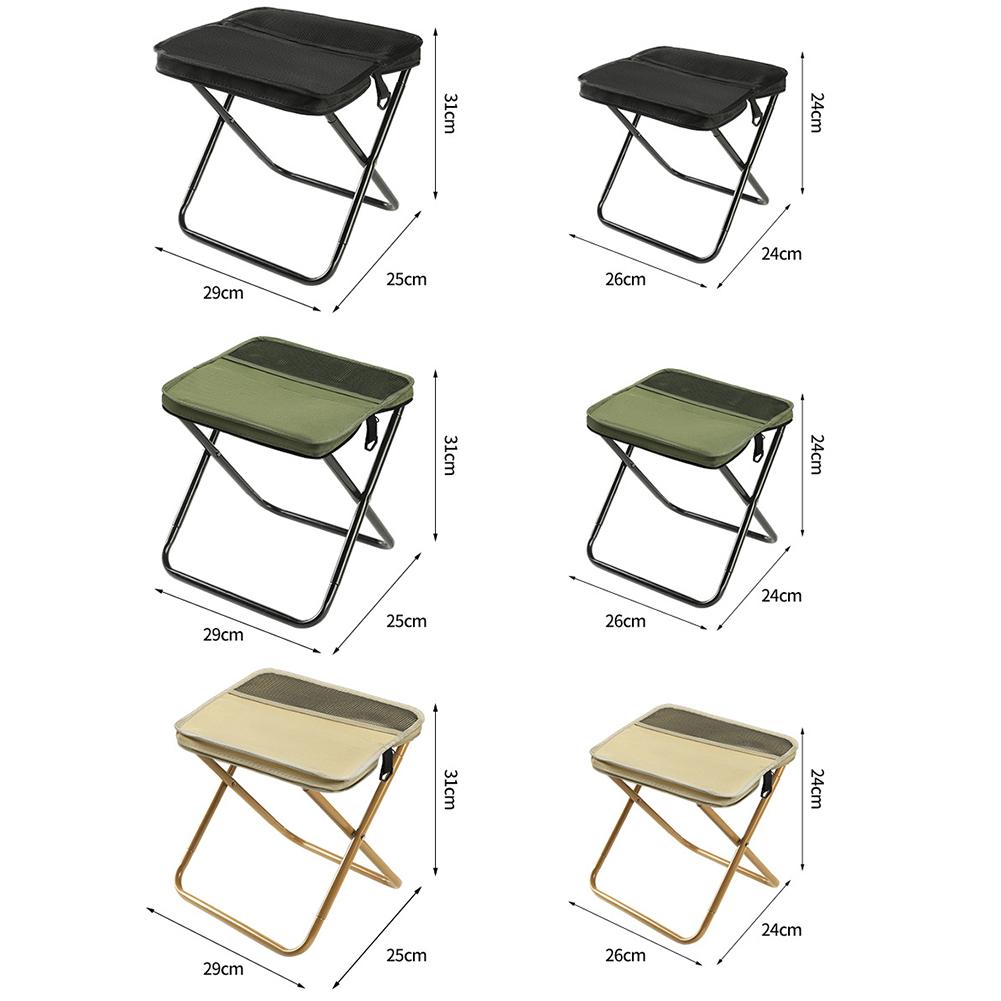 Outdoor Small Folding Backpack Stool Sturdy Crossbody Sports Folding Chair Handbag style Strong Load-bearing Pencil Case Stool