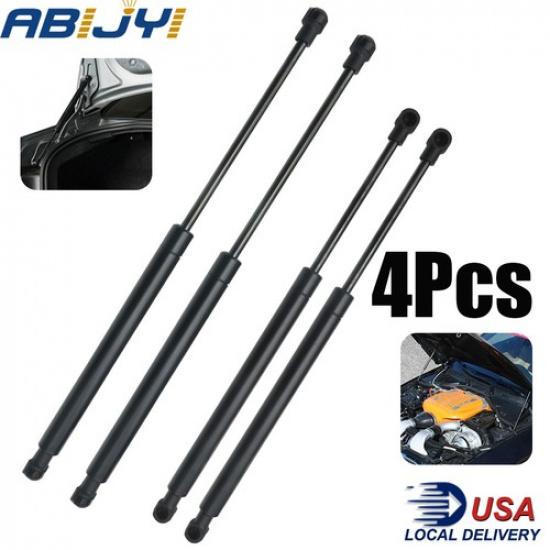 For BMW E90-E93 Sedan Front Hood+Rear Trunk Lift Support Gas Shock Struts 4Pcs
