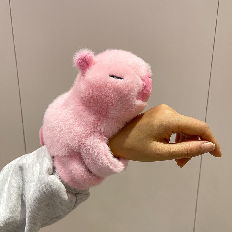Capybara Slap Ring Plush Hand Puppet Doll