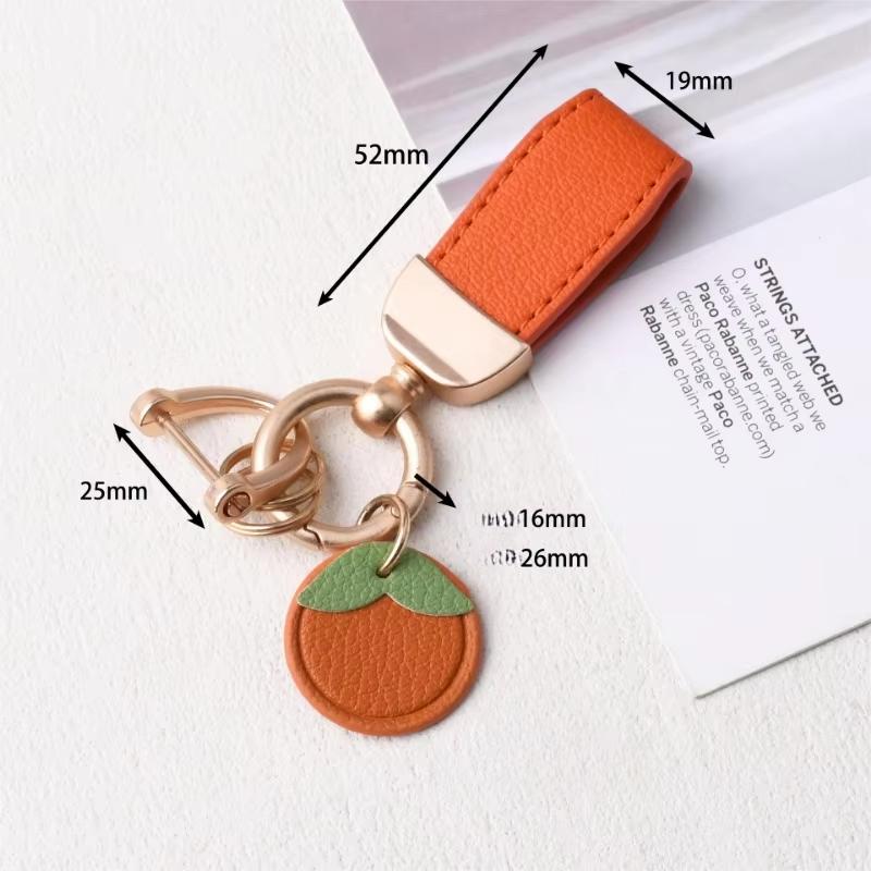 Mote Nøkkelring Luksus Metall Kort Lær Blomst Bil Nøkkelkjede Anheng Delt Nøkkelring Kvinne Nøkkelring Tilbehør