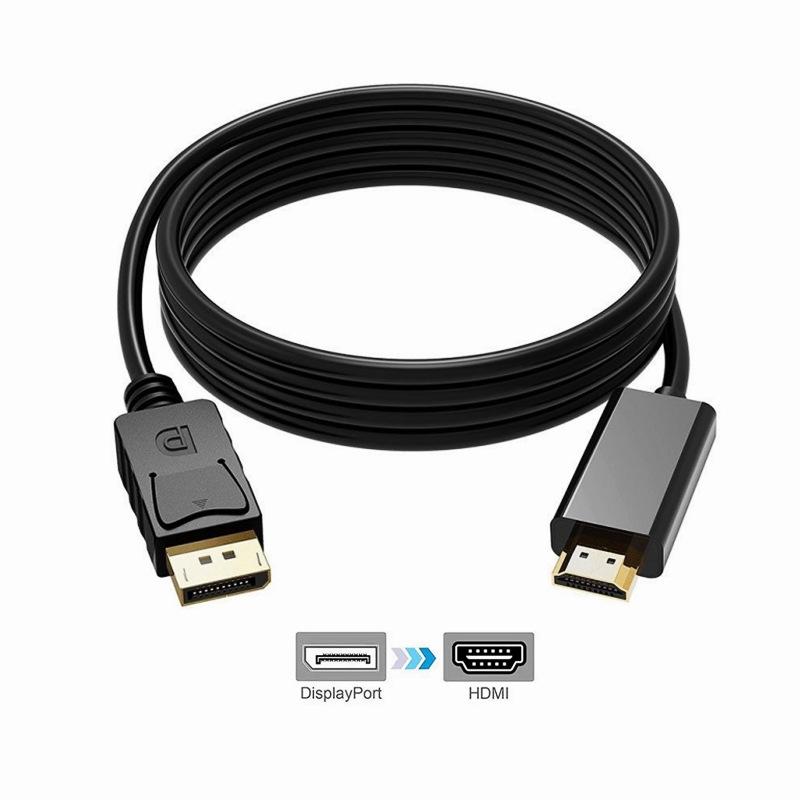 4K DP to HDMI Adapter Cable - 1.8 M DisplayPort to HDMI
