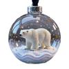 NEW Christmas Decoration Small Model Playful Animal Pendant Hanging Transparent Tree Xmas Christmas Ball Decoration Ball Y1K1