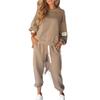 2025 New Women's Cross-border Women's Amazon eBay Casual Sports Sweater Pants Leggings Casual Pants Two-piece Set