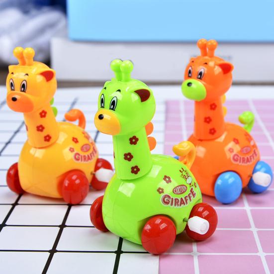 

Развлечения Очаровательный Милый Ходячий Жираф Мультфильм Перо Животное Заводная Игрушка Дети