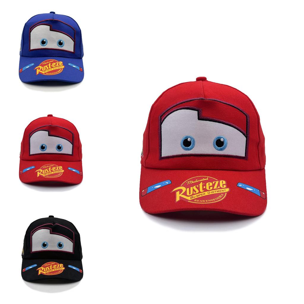 Cartoon Cars Pattern Kids Baseball Cap With Sun Protection And Breathable Cotton For Summer Outdoor Play