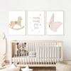 Elefant Bär Schmetterling Regenbogen Mond Stern Kinderzimmer Wandkunst Leinwand Malerei Poster und Drucke Bilder für Baby Kinderzimmer Dekor