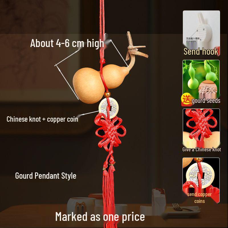 

Handcrafted Gourd Ornament with Faucet - Home Decor for Living Room & Bedroom