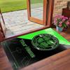 Crystal Velvet Rug Custom Name Text, Soft Non Slip Floor Mat Home DecorCeltic FC