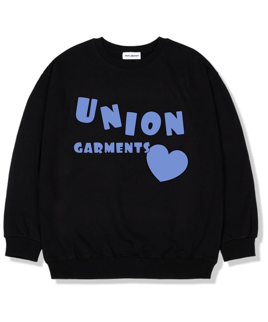 UNION GARMENTS Molhart Fleece-Lined Oversized Sweatshirt Black