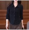 Women's Versatile Long-Sleeved Cropped Base Layer Shirt, 2025 Autumn Design – Tummy Concealing, Slimming, Flattering Top