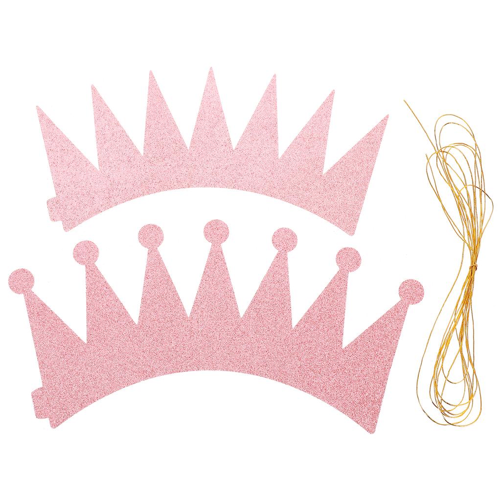 6 Stück Glitzernde Geburtstagskronen Hüte Glitzernde Prinzenkronen Partyzubehör für Kinder Erwachsene Geburtstagsfeier