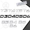 Wplhz4 1PCS Metal Letter For Volvo CX40 CX60 CX90 V60 V40 S60 V70 XC70 D2 D3 D4 D5 D6 D7 D8 B2 B3 B4 B5 B6 T2 T3 T4 T5 T6 AWD 3D Emblem