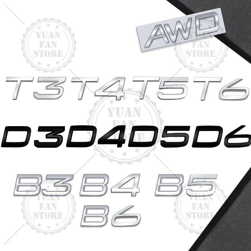 Wplhz4 1PCS Metal Letter For Volvo CX40 CX60 CX90 V60 V40 S60 V70 XC70 D2 D3 D4 D5 D6 D7 D8 B2 B3 B4 B5 B6 T2 T3 T4 T5 T6 AWD 3D Emblem