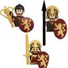 Military Building Blocks Solider Figures Gifts Toys Movie Science Fiction Series Medieval Knight Legion Weapons Shield Flag MOC