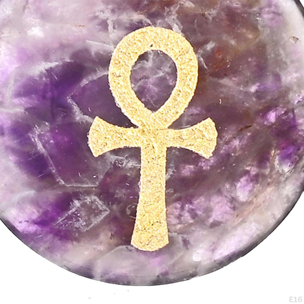 30mm Diameter Round Necklace Pendant Ancient Egyptian Ankh Cross Fashion Jewelry Talisman