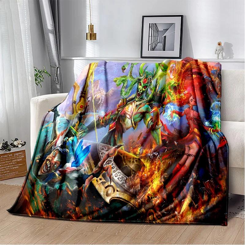 3D Klassiker Spiel Dota2 Gamer Decke, Weiche Wohndecke für Zuhause Schlafzimmer Bett Sofa Picknick Reise Büro Ruhe Abdeckung Decke Kinder