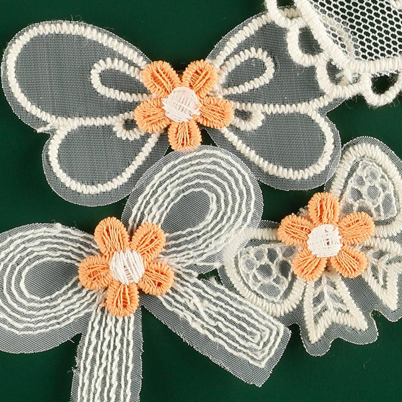 Duoku Original Embroidery Label Hair Accessories Accessories Lace Embroidery Sticker Diy Patch Clothing Accessories Cloth Label Cloth Sticker