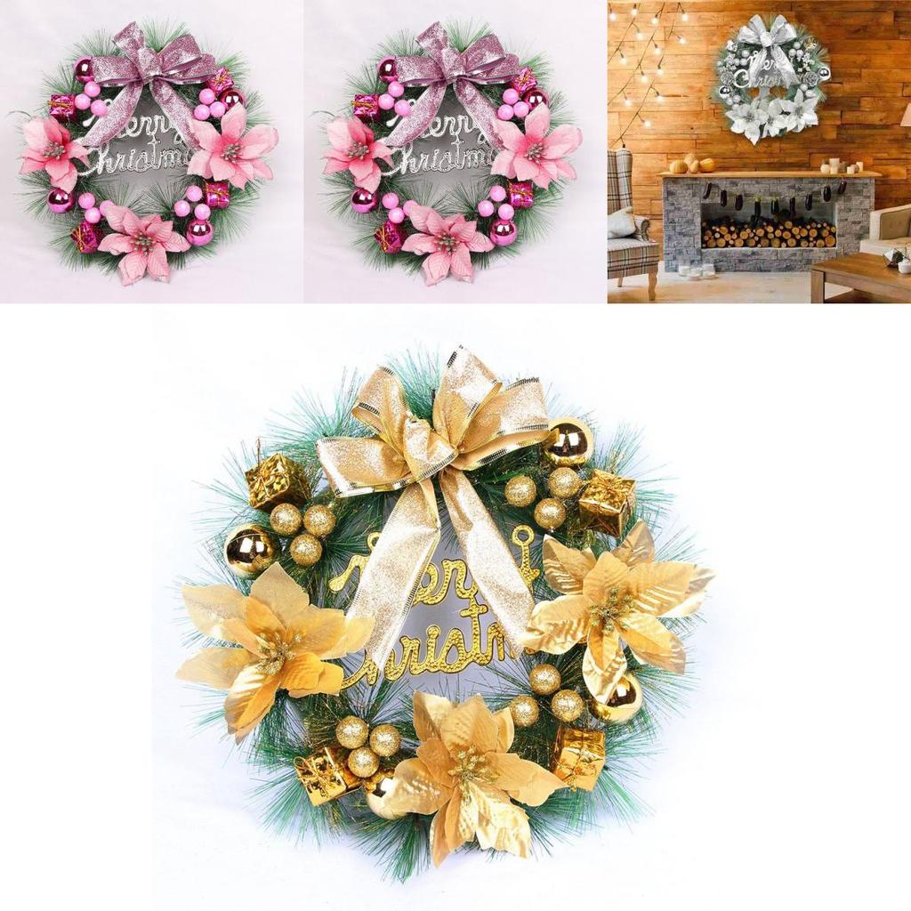 Luxuriöser PVC-Weihnachtskranz für die Haustür Elegante Weihnachtsfeier Girlandendekoration