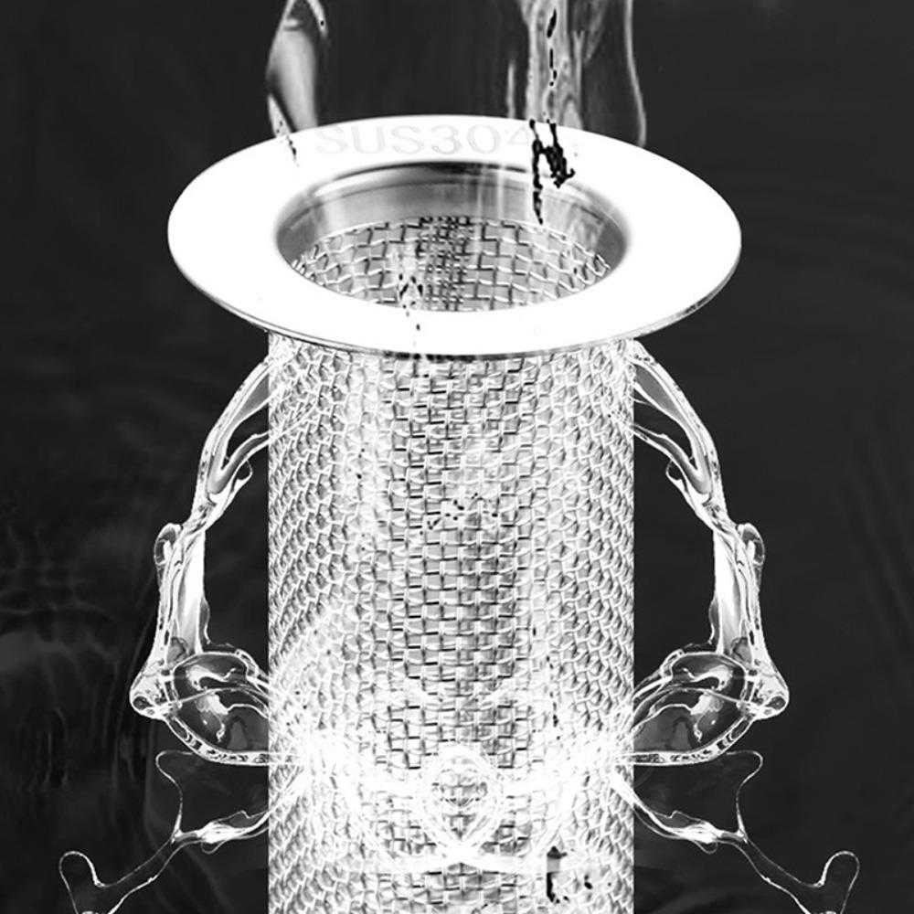 1Pcs Kitchen Bathroom Mesh Anti-blocking Hair Trap Hair Catcher Floor Drain Sink Strainer