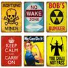 Keep Calm Warning Vintage Tin Sign Metal Plate Beware Of The Wife Wall Decoration For Garage Danger Man Cave Wall Decor YI-237