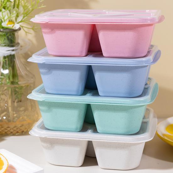 Stor Snackboksbeholder med Lokk 5-Rom Delt Serveringsbrett Innebygde Dippbeholdere BPA-fri Matbeholder for Snacks Frukt Nøtter