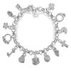Moda 13 pz Ciondolo Catena Charm Bracciale per Donne per Ragazze Adolescenti Lady Regalo Gioielli Raffinati da Donna