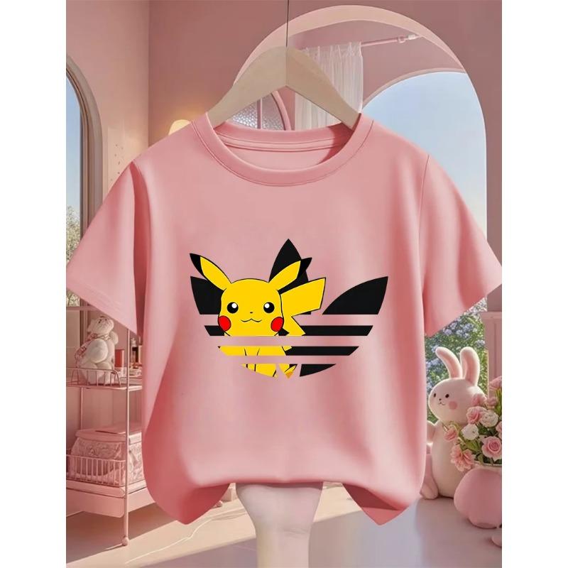 

Y2k Giraffe with Gum Printed Short Sleeve T Shirts Animal Kids Children s T-shirt Boys Girls Summer Spring Casual Top Tee Shirt 150